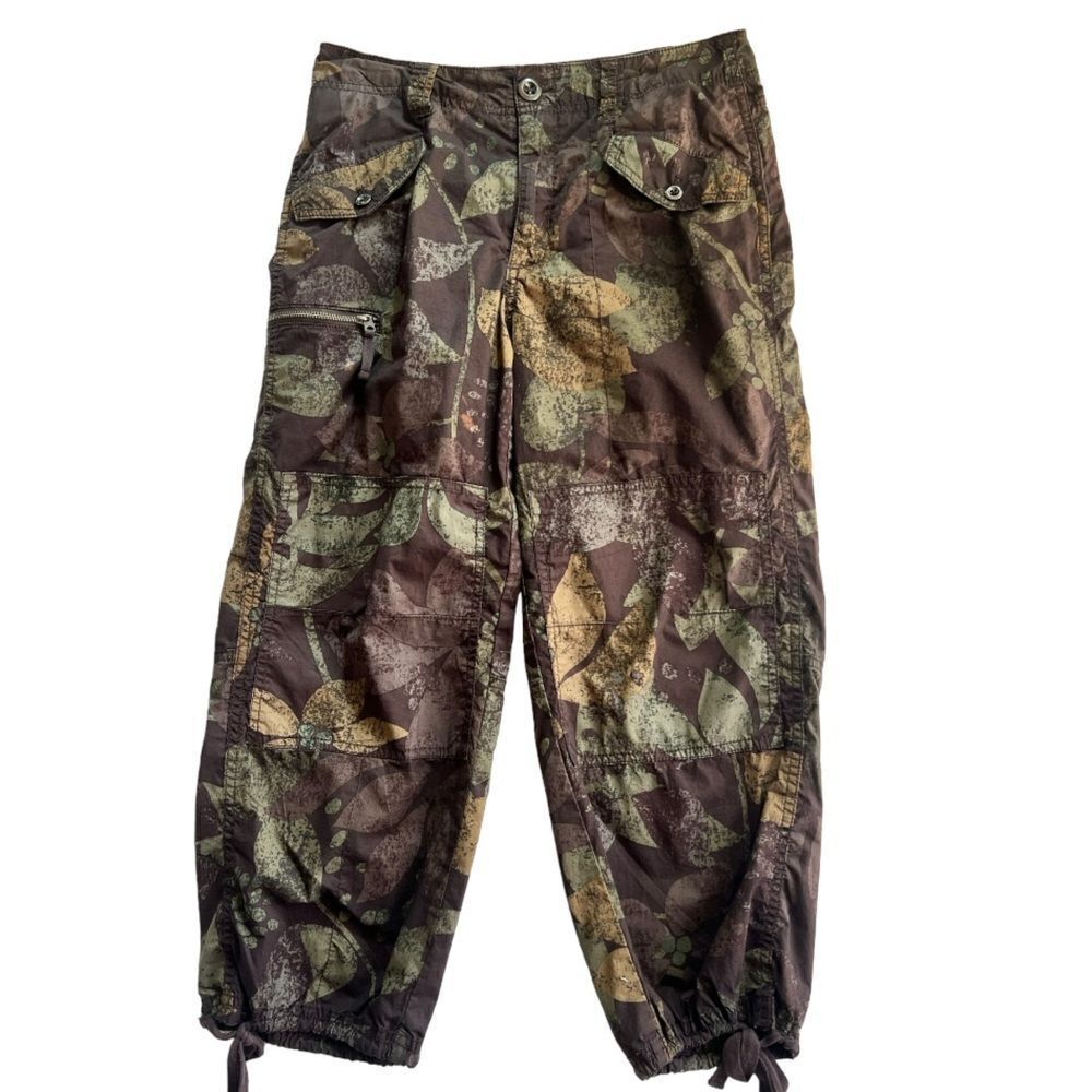 Anthropologie Women's RIPLEY Moss Utility Camouflaged Brown Green Pants sz 25P